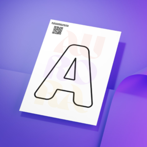 Molde de Letras - Arredondado - A4