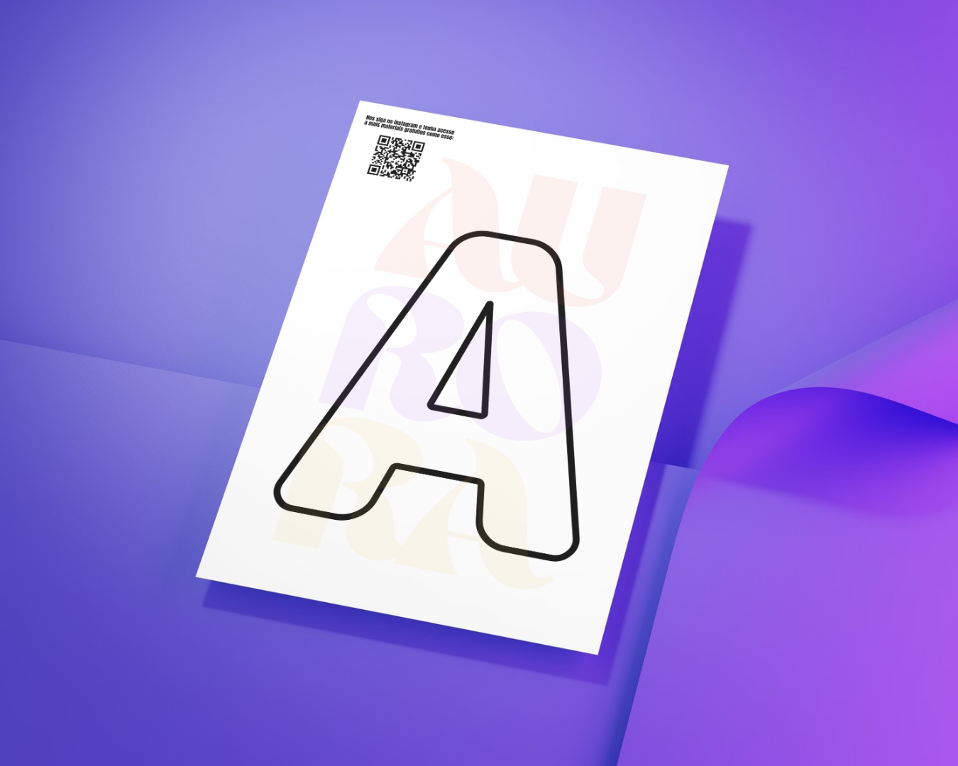 Molde de Letras - Arredondado - A4